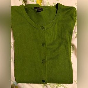Ann Taylor green cardigan